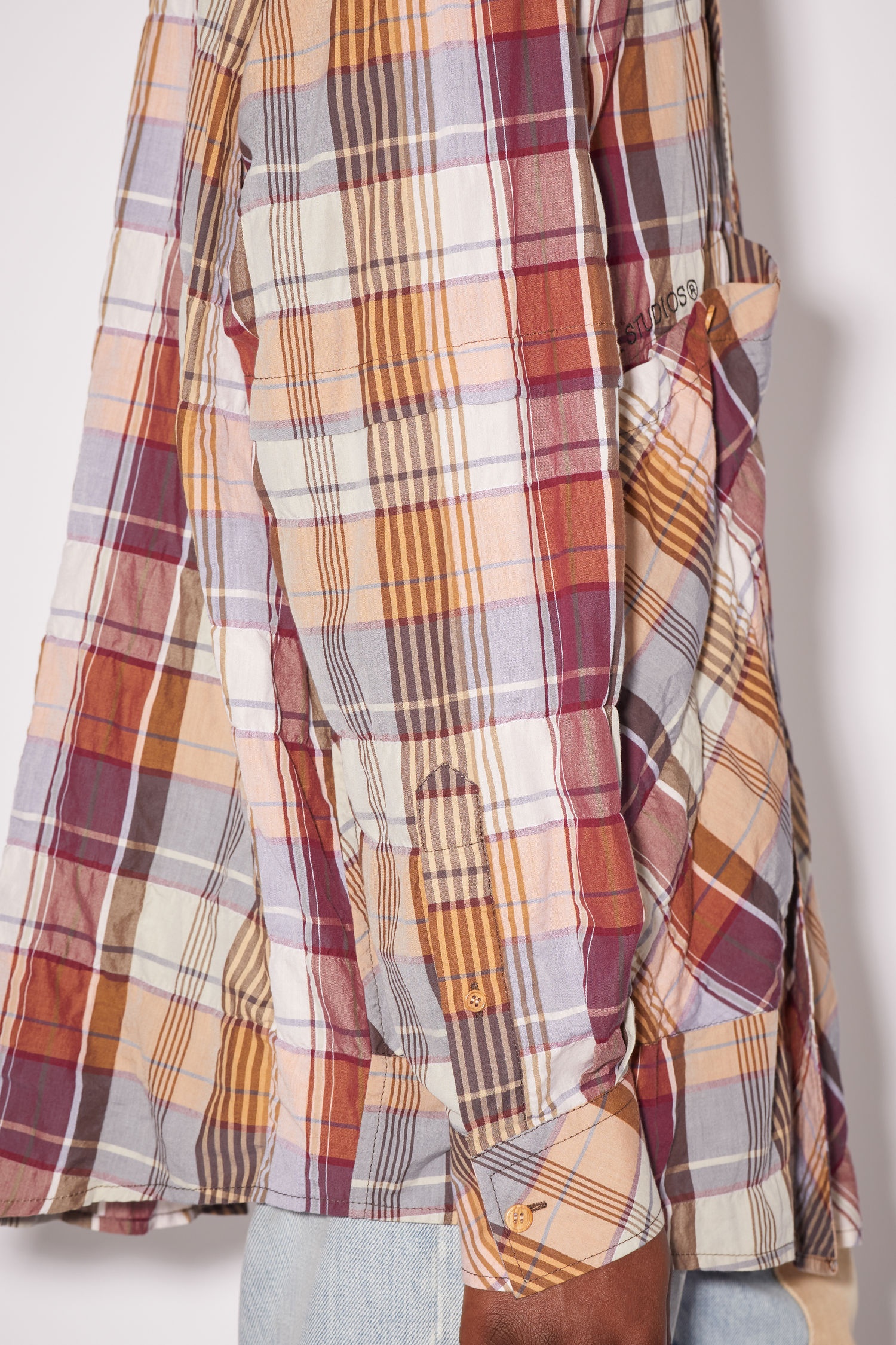 Long sleeve shirt - Beige/burgundy - 5