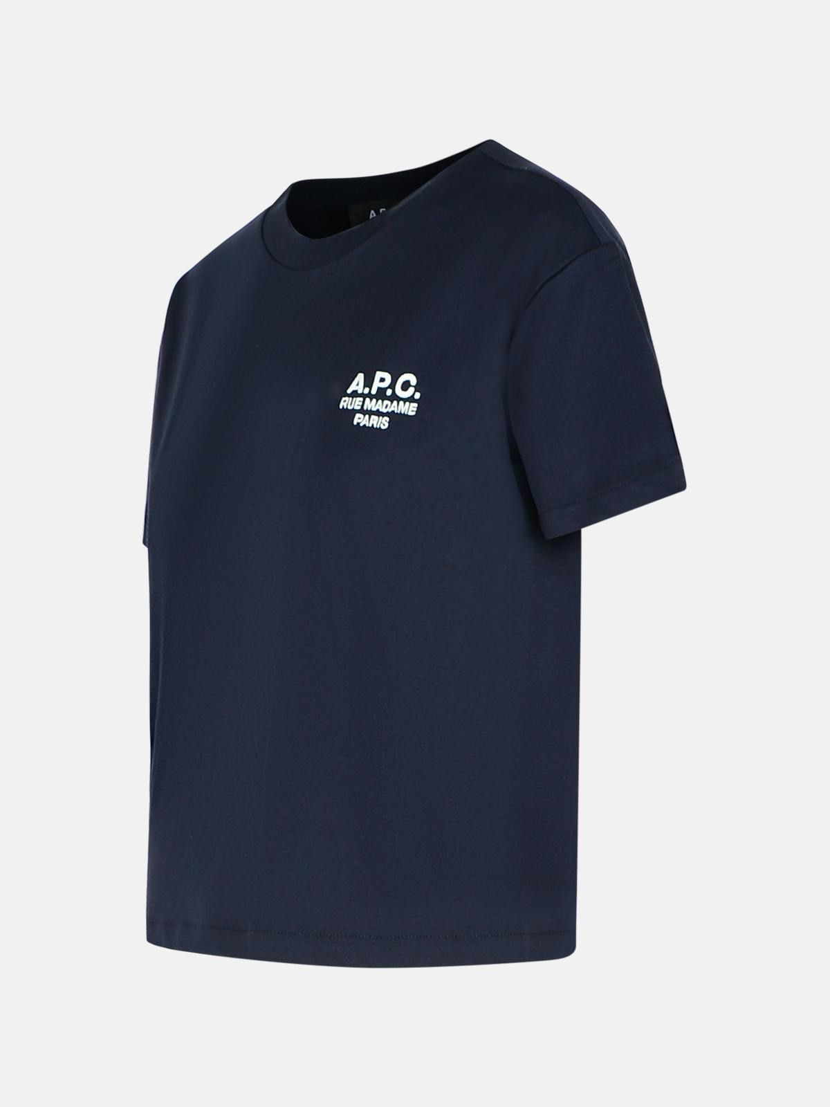 NAVY COTTON T-SHIRT - 2