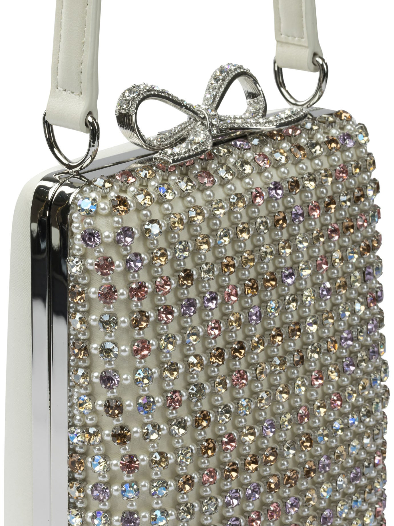 Self-portrait Mini Multi Crystal Hand Bag - 4