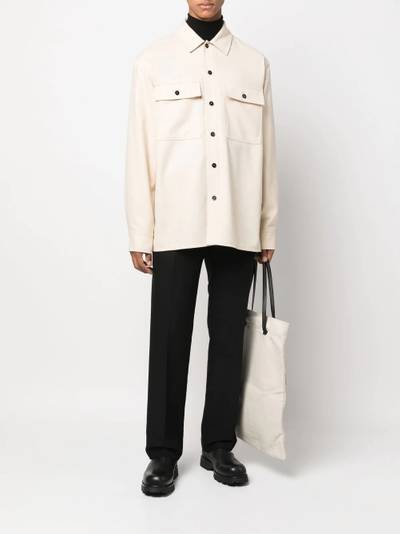 Jil Sander lightweight wool shirt jacket outlook