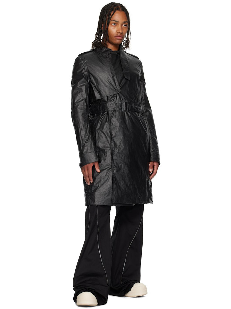 Rick Owens Black Concordians Mastrotrench Trench Coat outlook