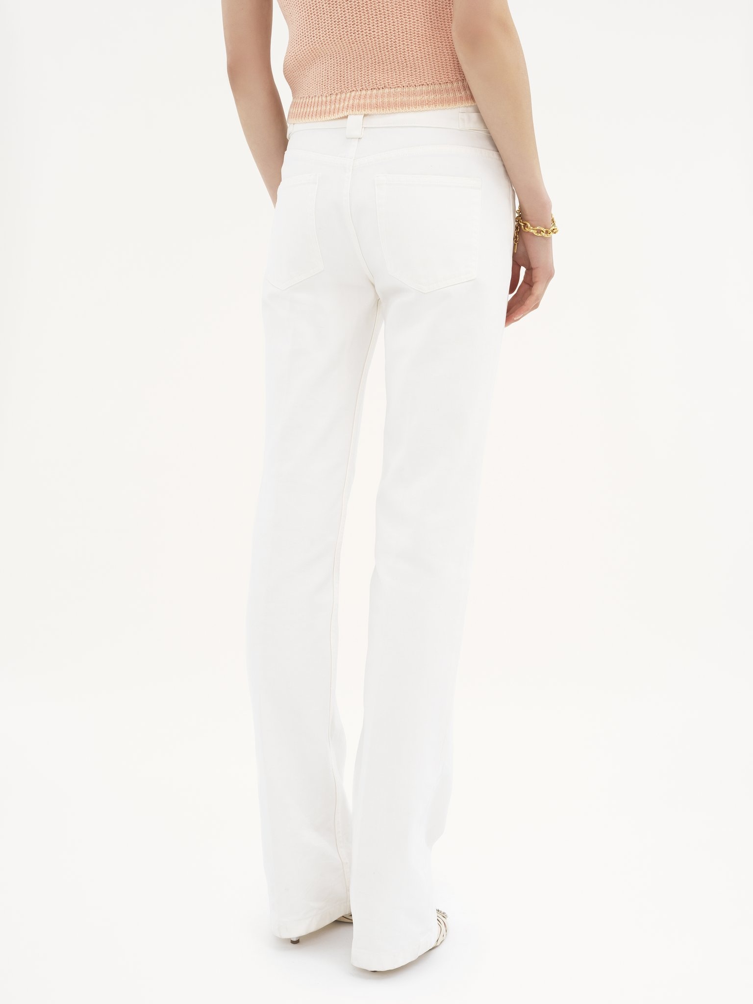 STRAIGHT PANTS IN COTTON CANVAS - 6