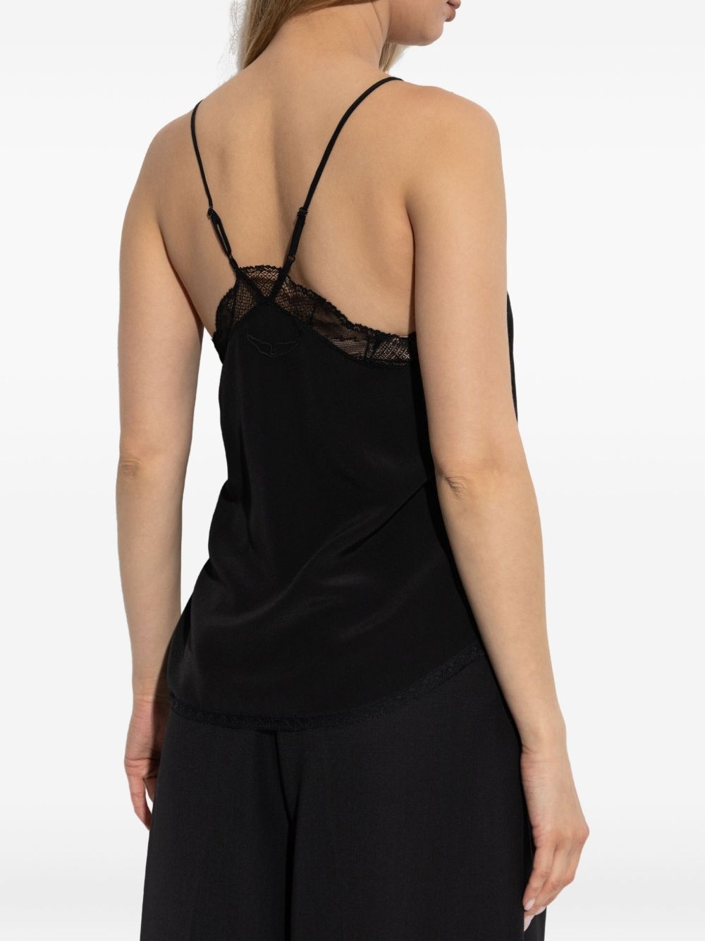 lace-trimmed camisole - 4