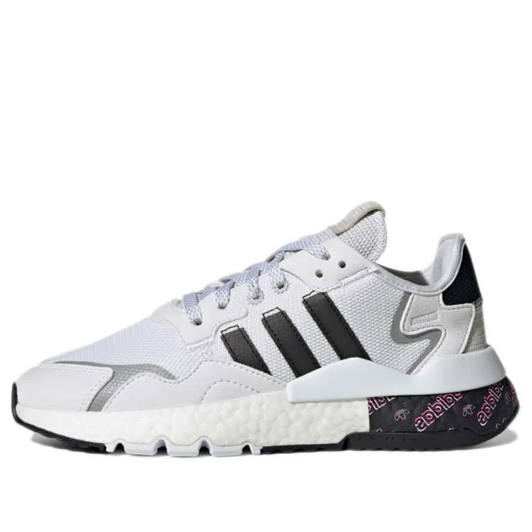 (WMNS) adidas Originals Nite Jogger 'White Black Gray'H01735 - 1