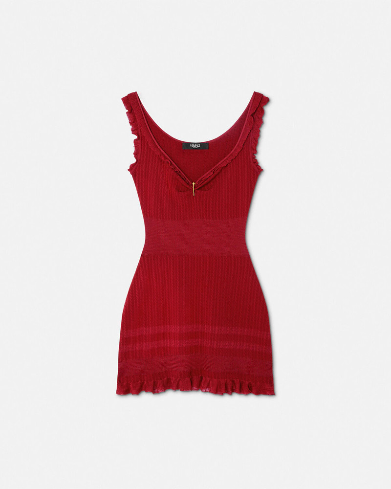 Knit Flared Mini Dress - 1