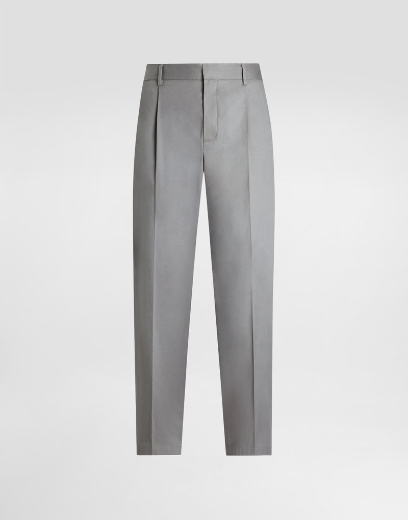 Cotton gabardine trousers 1