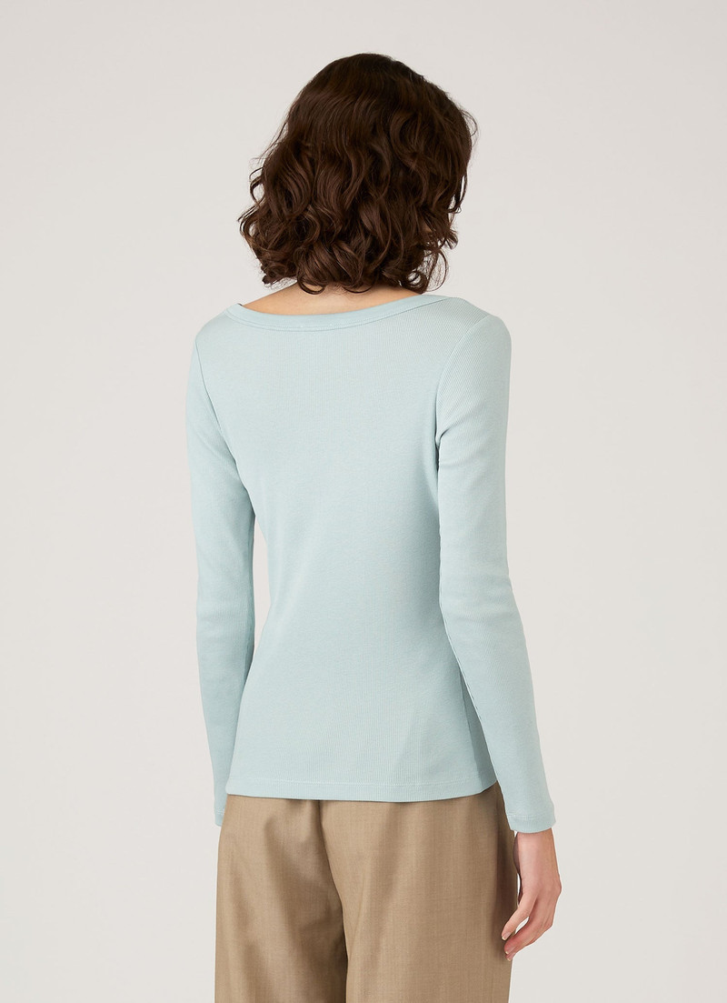 Ribbed Scoop Neck T‑shirt 3