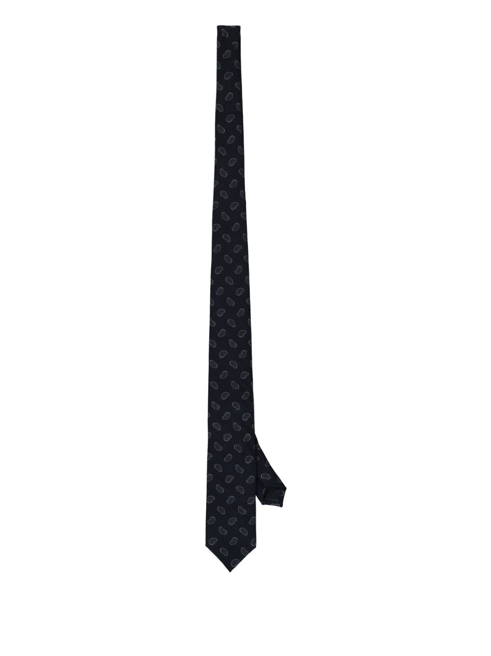 paisley-jacquard tie - 1