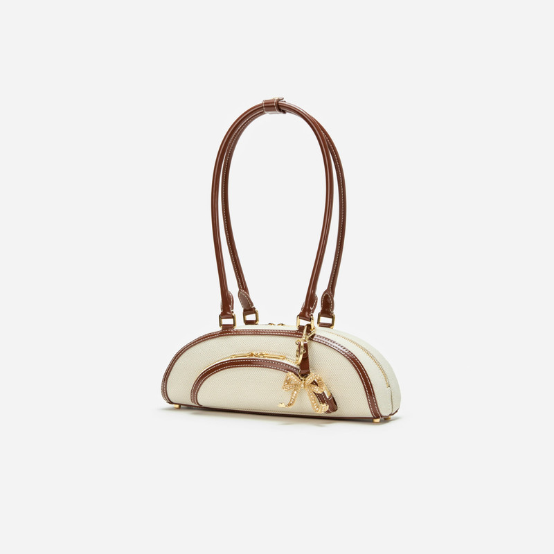 self-portrait Canvas Curved Shoulder Bag outlook