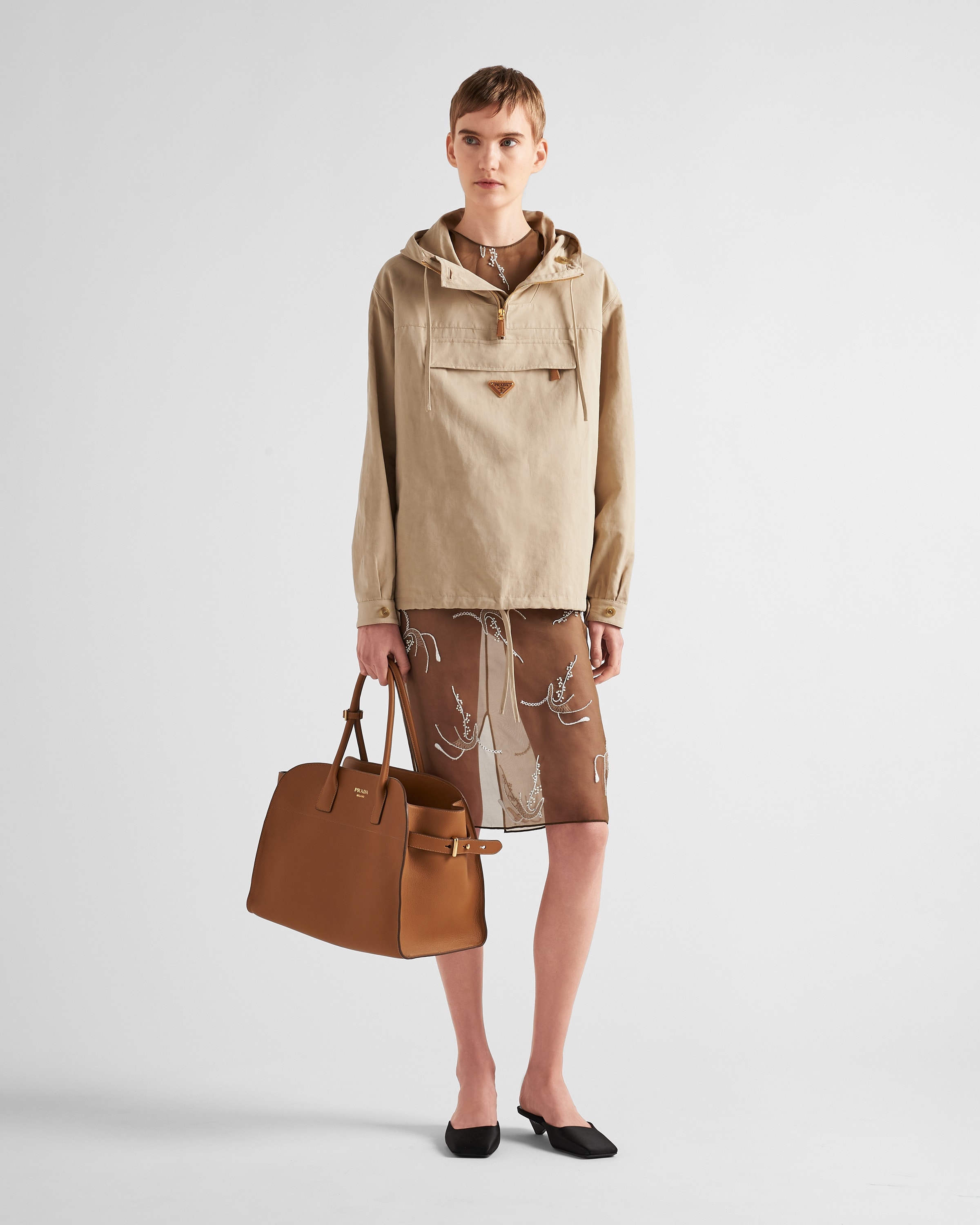 【プラダ・PRADA】Embroidered organza dress Prada Embroidered organza dress | REVERSIBLE