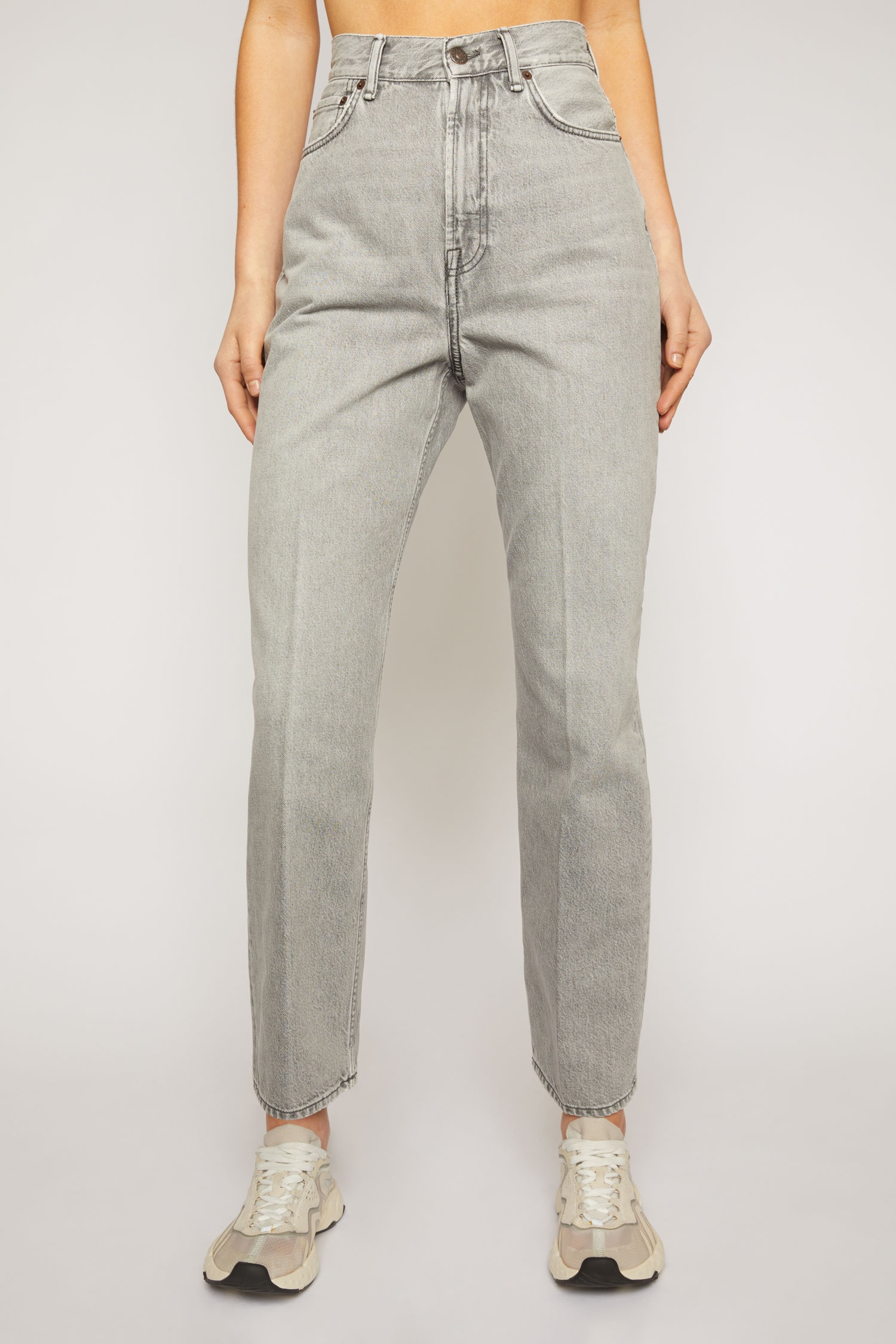 Relaxed tapered jeans stone grey - 2