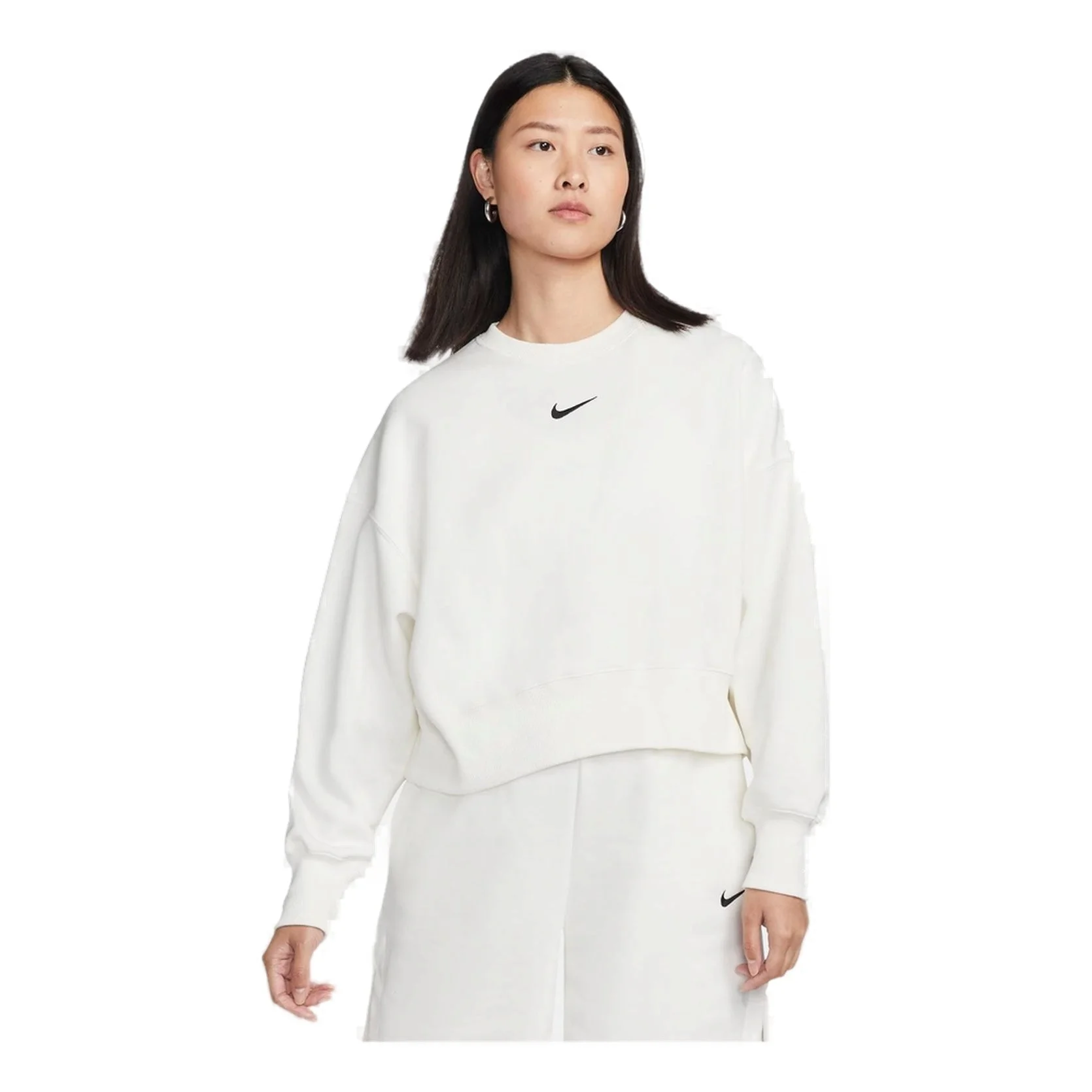 (WMNS) Nike Sportswear Phoenix Fleece Crewneck Sweatshirt 'White' DQ5762-133 - 1