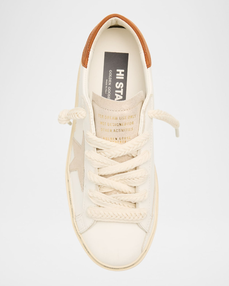 Hi-Star Leather Low-Top Sneakers 6