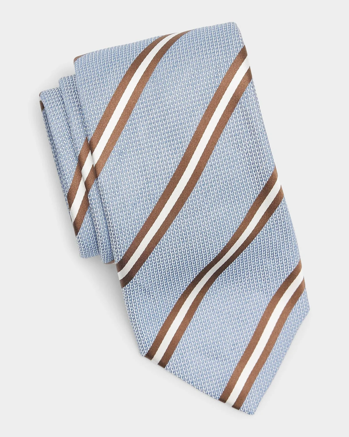Men's Striped Silk Tie - 1