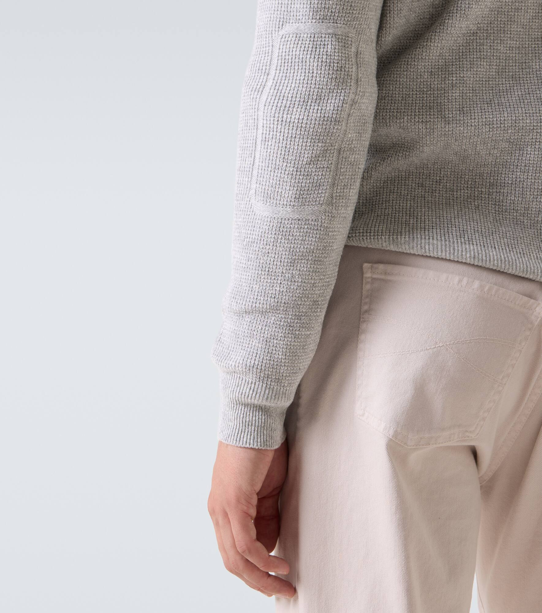 Waffle-knit wool and cashmere sweater - 6
