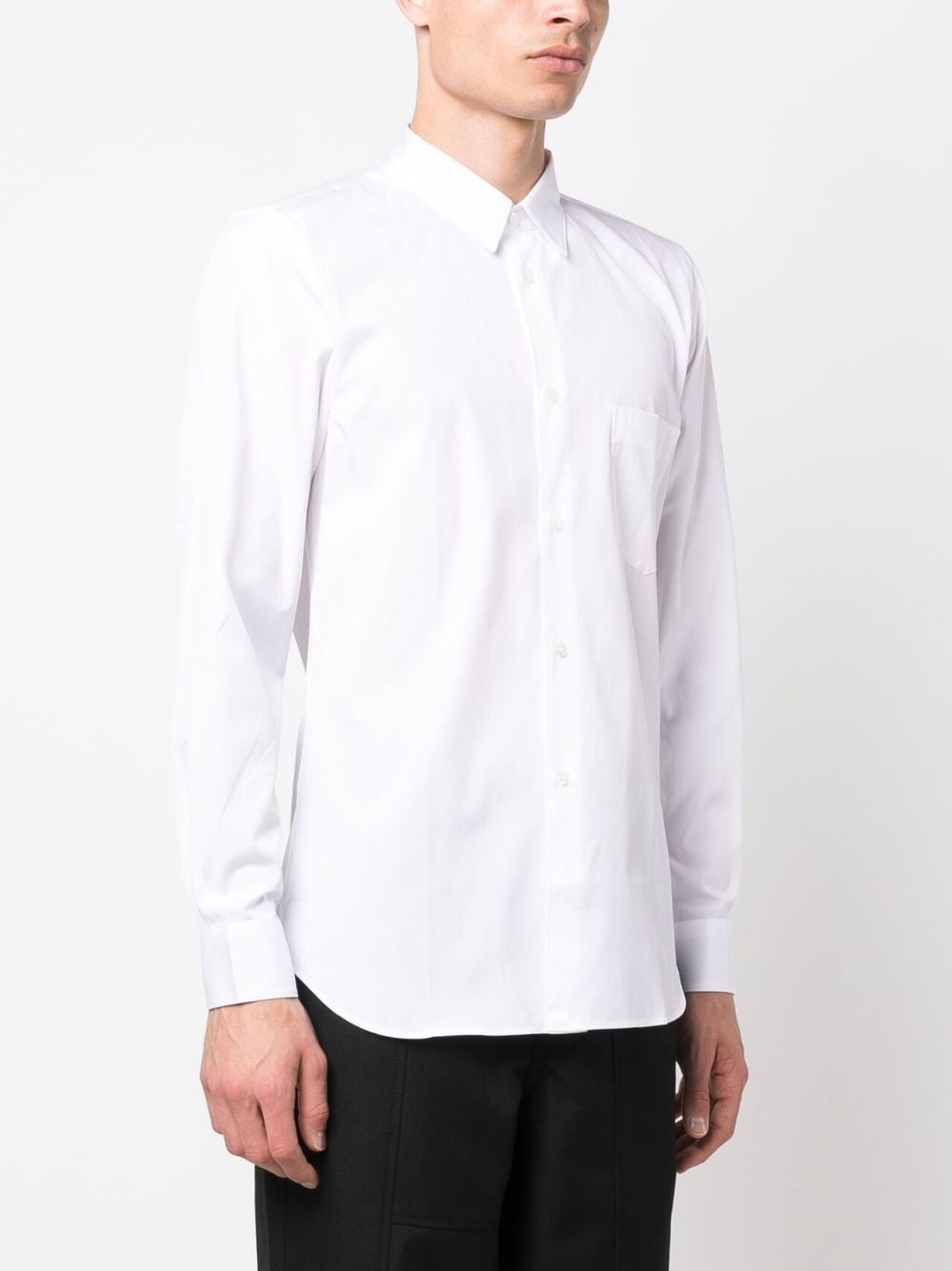 chest-pocket button-up shirt - 3