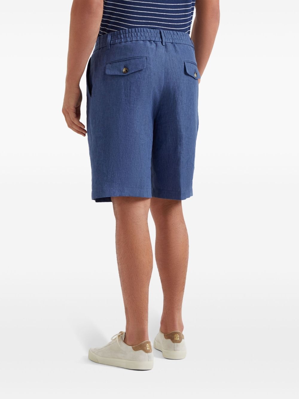linen Bermuda shorts - 4