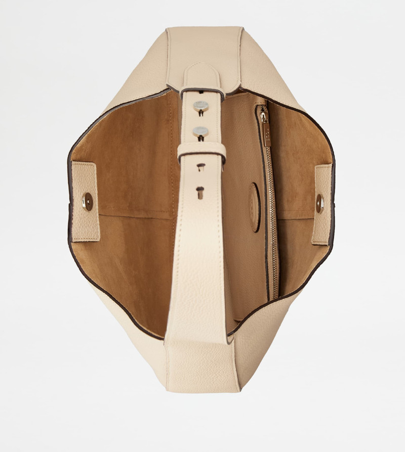 TOD'S DI BAG HOBO BAG IN LEATHER SMALL - BEIGE 4