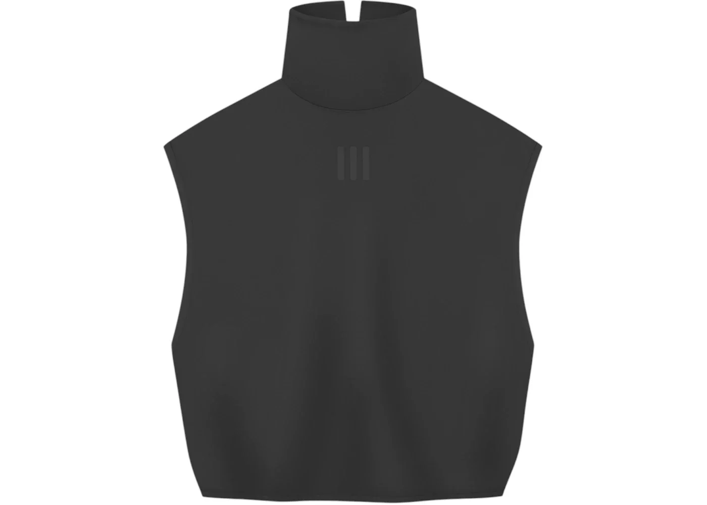 adidas x Fear of God Athletics Women's Suede Fleece Muscle Mock Neck Sleeveless T-Shirt Black - 1