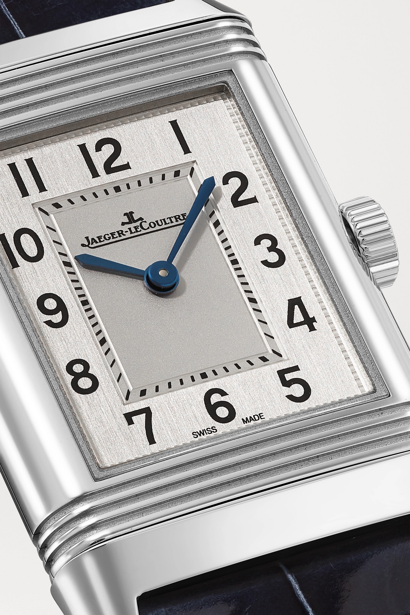 Reverso Classic Small 35.8mm x 21mm stainless steel and alligator watch - 5