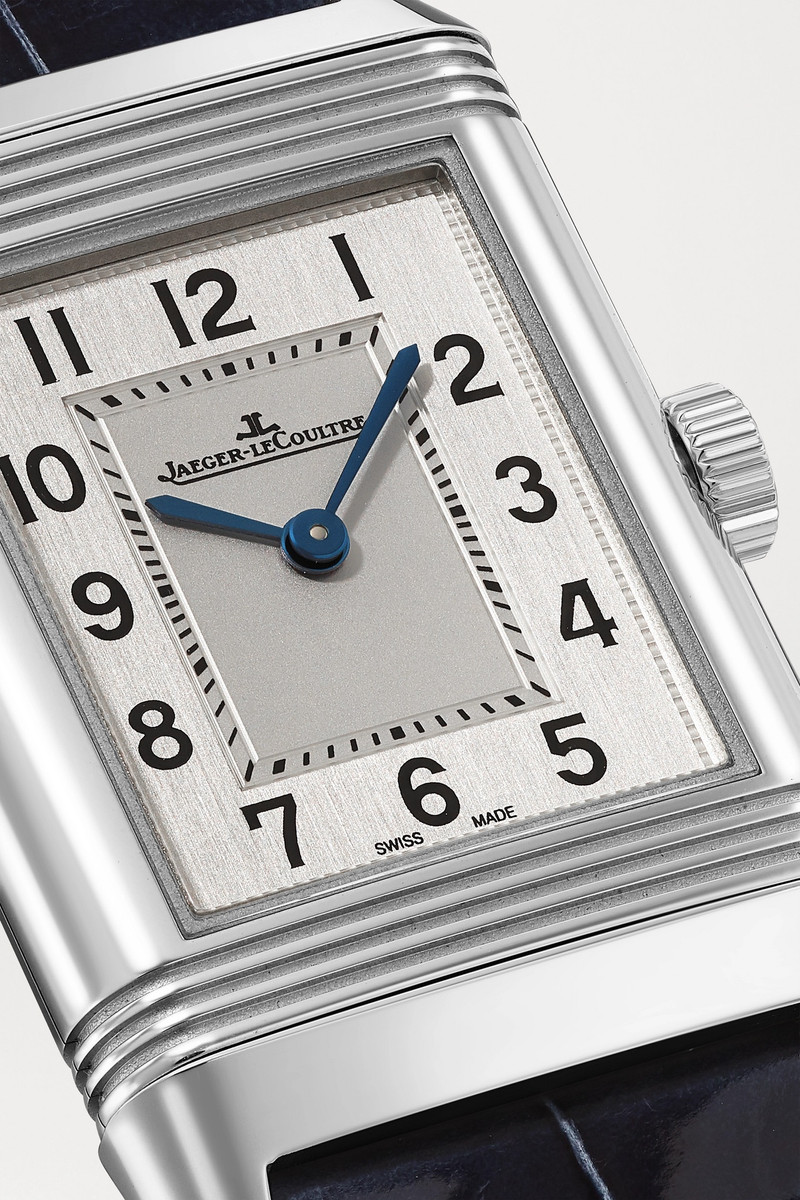 Reverso Classic Small 35.8mm x 21mm stainless steel and alligator watch 5