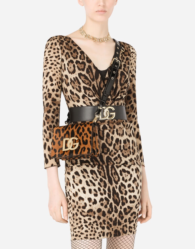 3.5 crossbody bag in leopard-print pony hair - 2