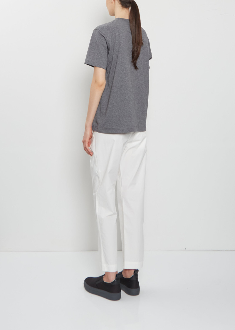 SOFIE D'HOORE Tag Fine Cotton Jersey T-Shirt — Mid-Grey outlook