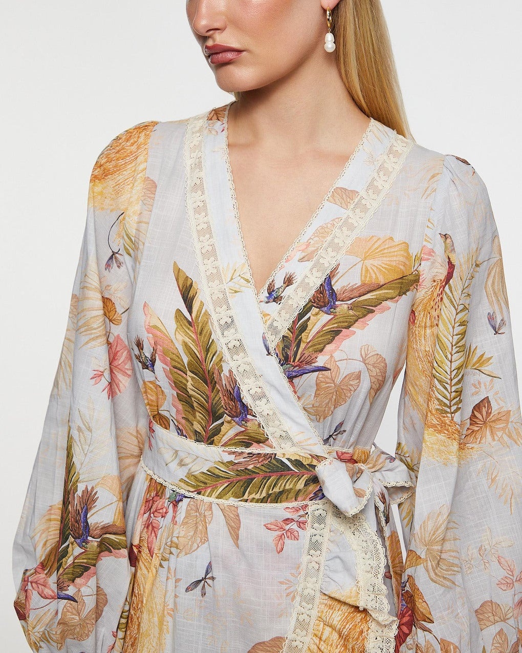 Dress Ascension Frill Midi Light blue - 5