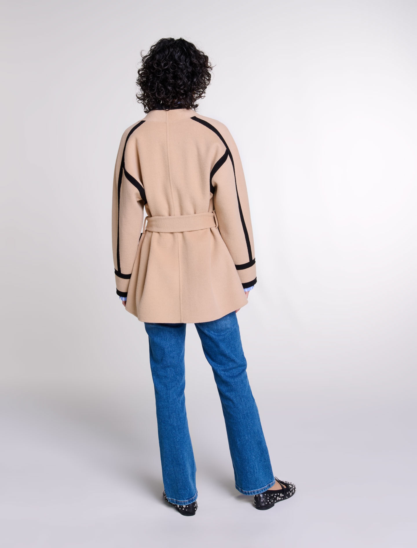 Short two-tone coat - 4