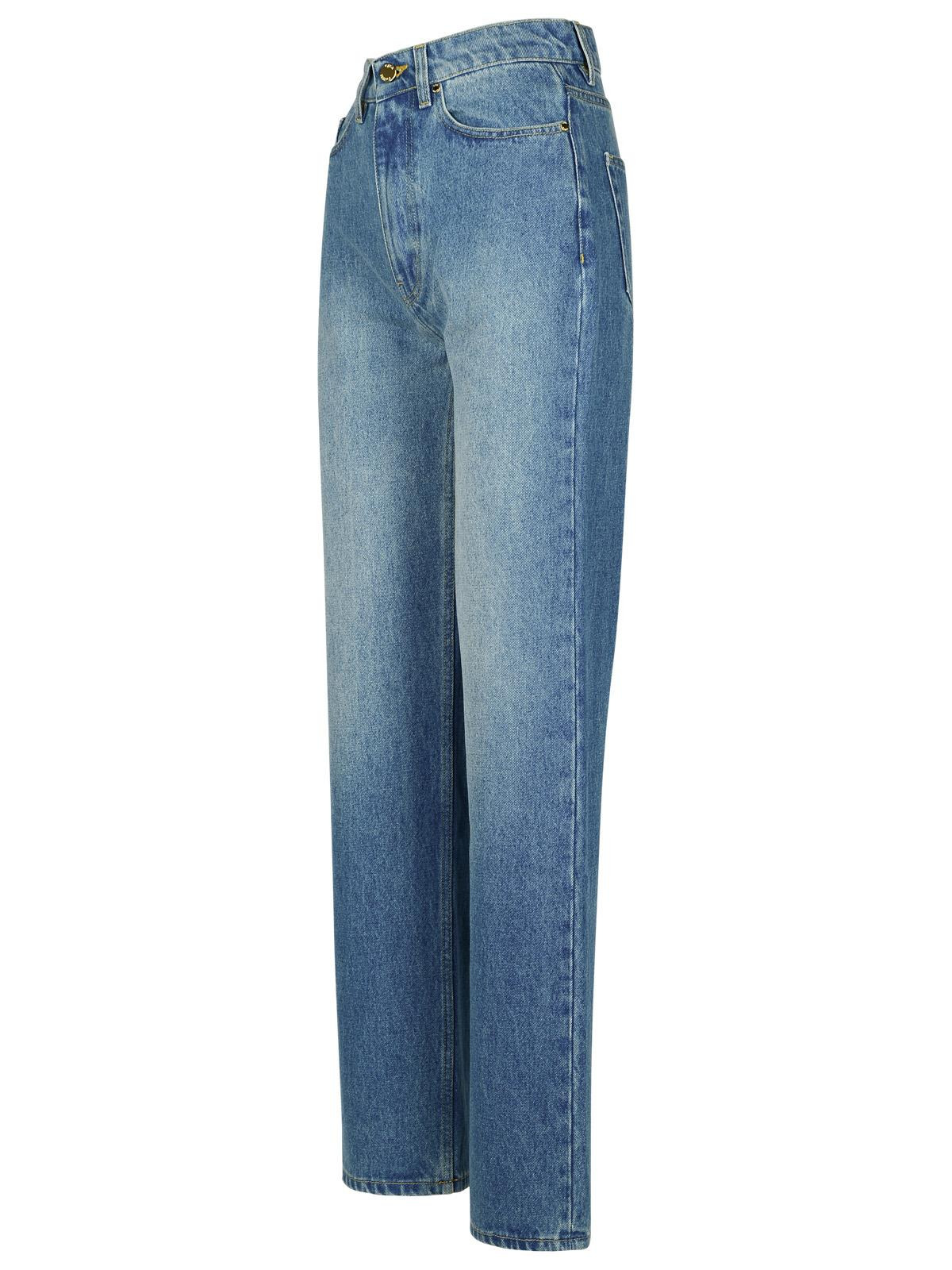 Casablanca Light Blue Denim Cotton Jeans Women - 2