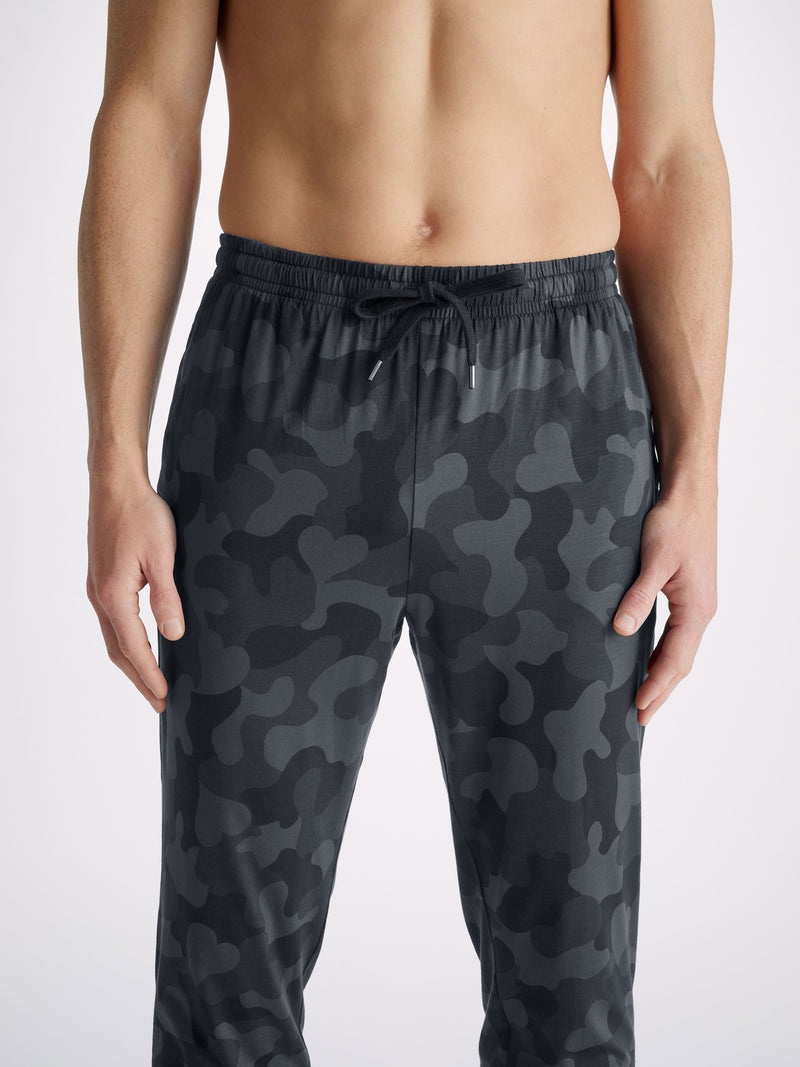 Men's Track Pants London 11 Micro Modal Black - 5