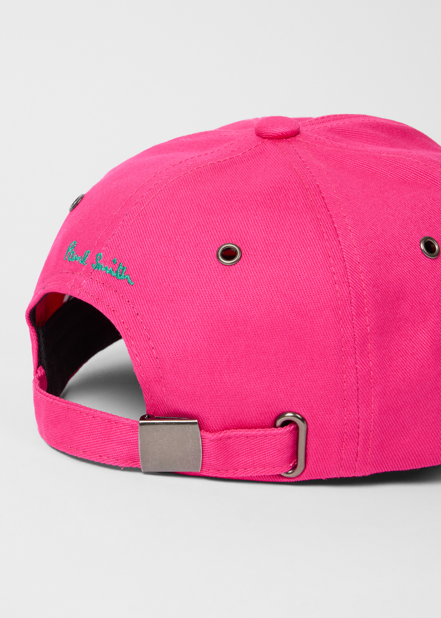Pink Cotton-Twill Quote Cap - 4
