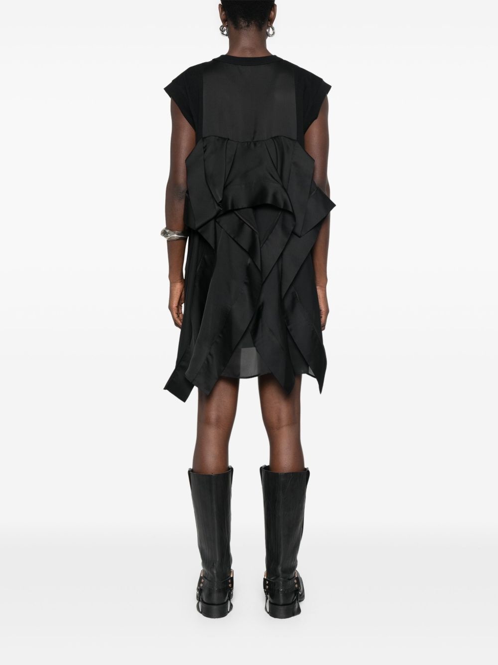 layer-detail mini dress - 4