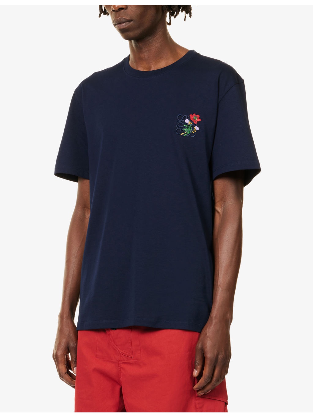 Embroidered Relaxed-Fit Cotton-Jersey T-Shirt - 3