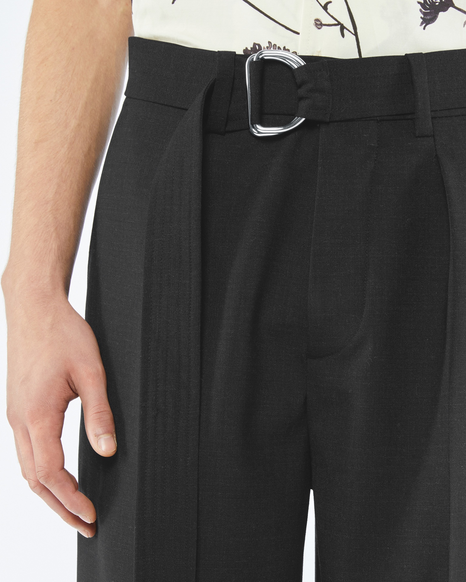 BENTO - Wool-blend pants - Off-black - 5