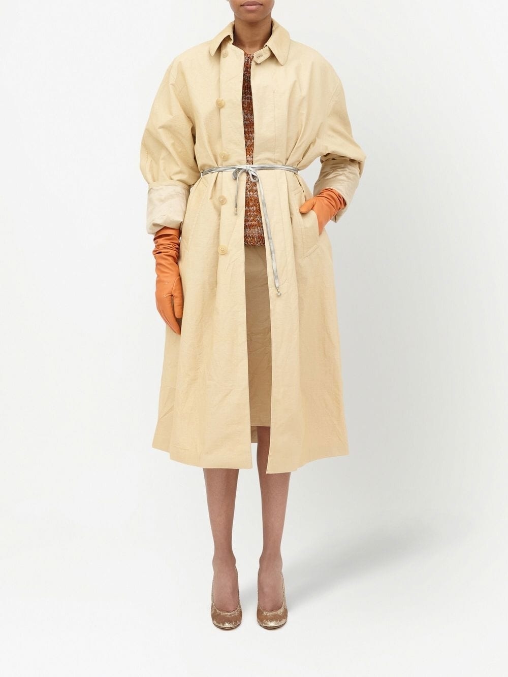 single-breasted trench coat - 6