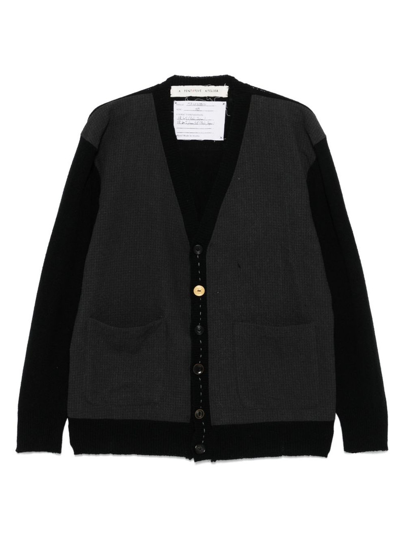 panelled cardigan 1