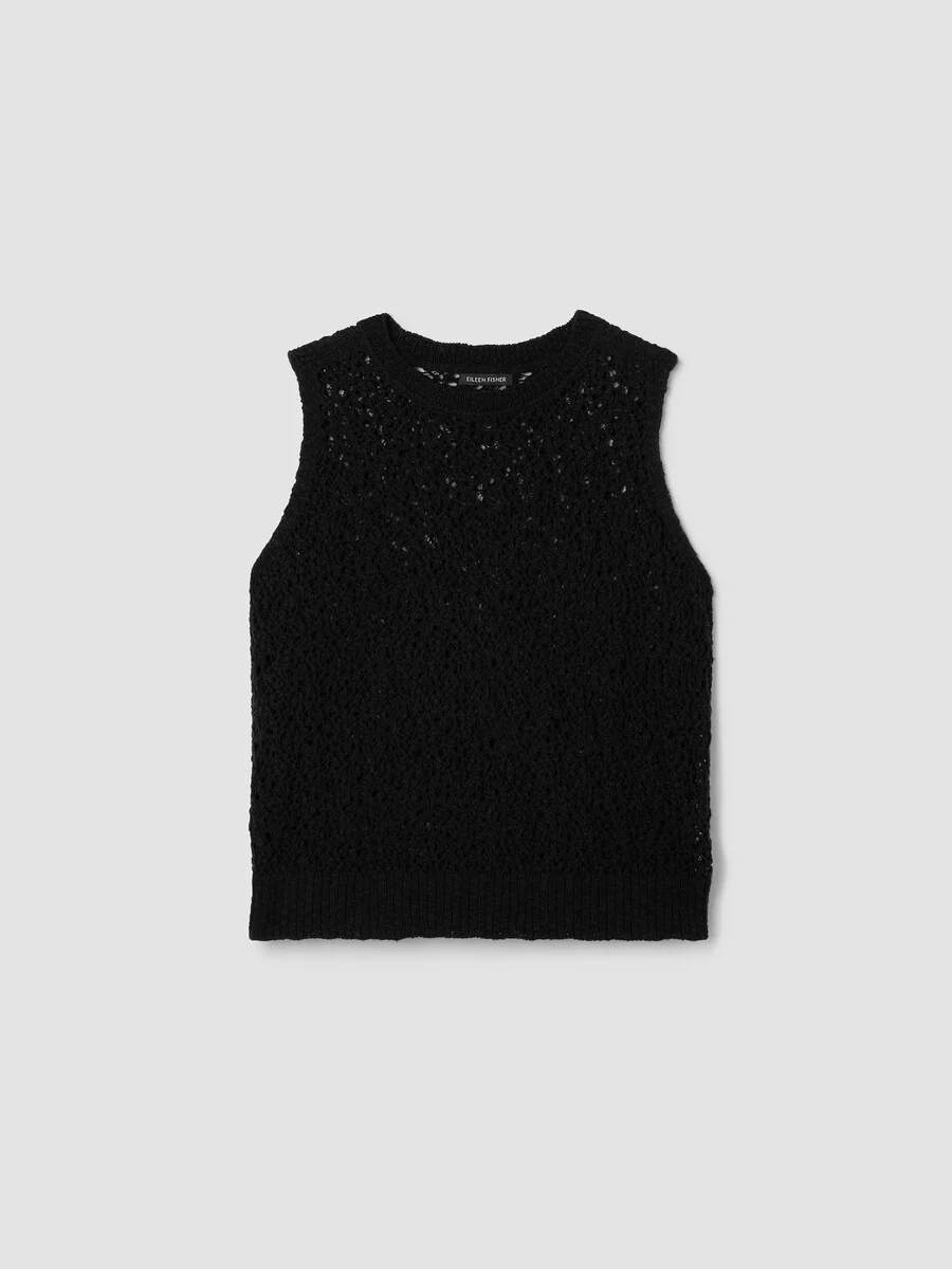 Peruvian Organic Cotton Slub Jewel Neck Tank - 1