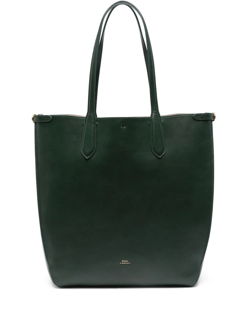leather buckle-detail tote bag - 1