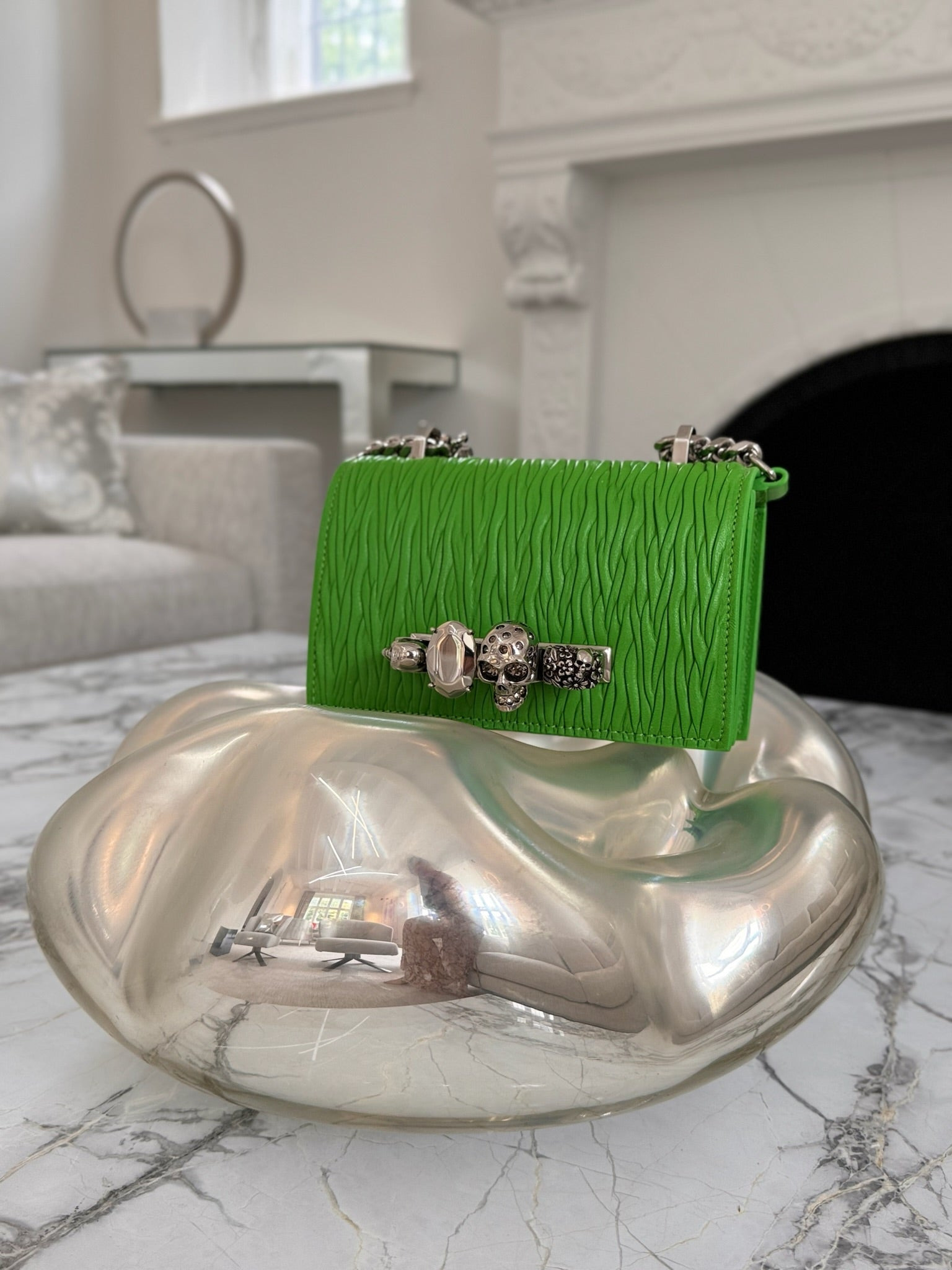 Jewelled Small Crossbody Satchel Bag - 10