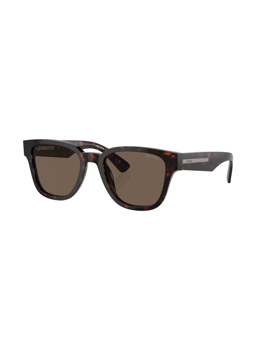 tortoiseshell-effect D-frame sunglasses - 2