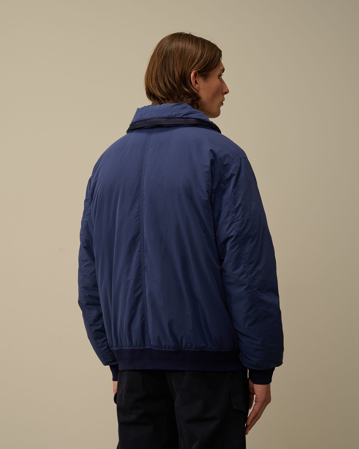 C.P. Company Flatt Nylon Hooded Short Down Jacket | REVERSIBLE C.P. Company Flatt Nylon Hooded Short Down Jacket | REVERSIBLE