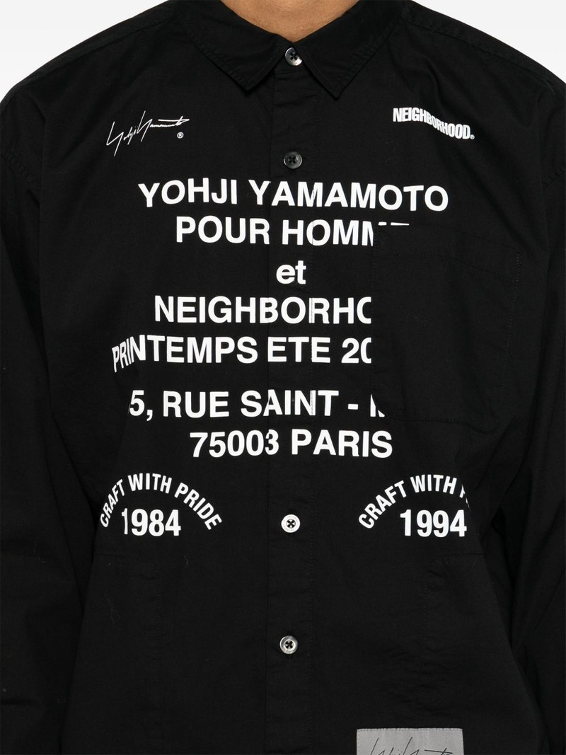 x Neighborhood printed long-sleeves shirt 5
