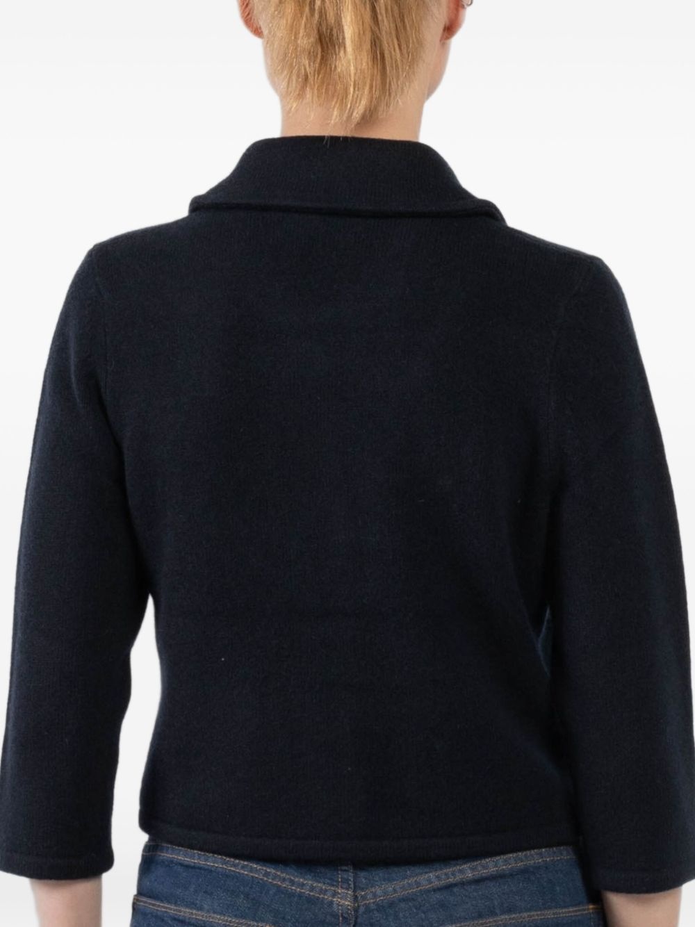 collared pocket cardigan - 4