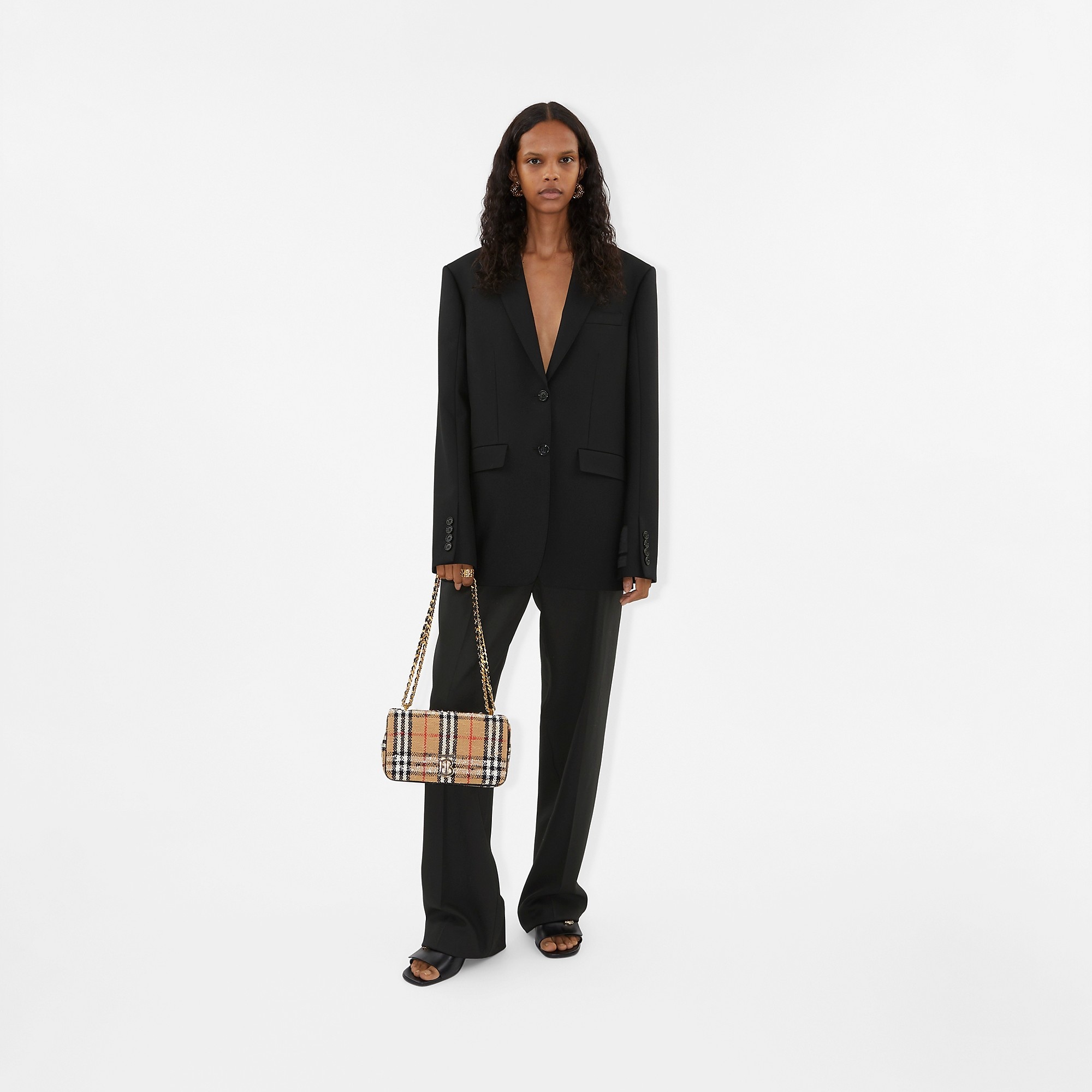 Burberry Vintage Check Bouclé Small Lola Bag | REVERSIBLE