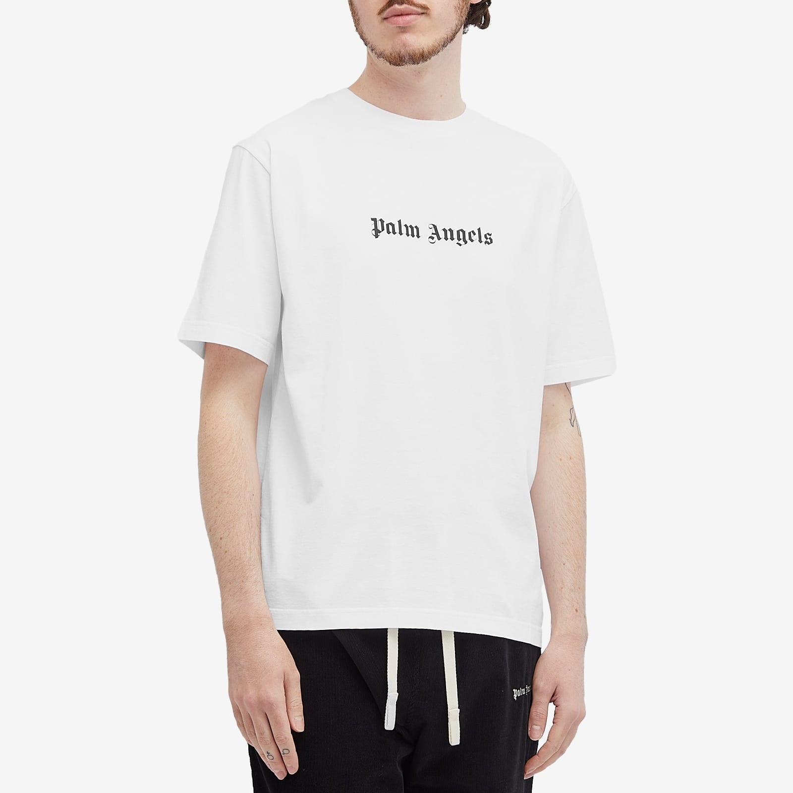 ★人気★【Palm Angels】CLASSIC LOGO SLIM TEE Palm Angels Palm Angels Classic Logo Slim Tee | endclothing