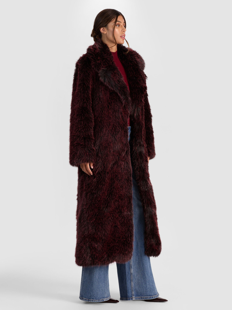 MARVIN FAUX FUR MAXI COAT 6