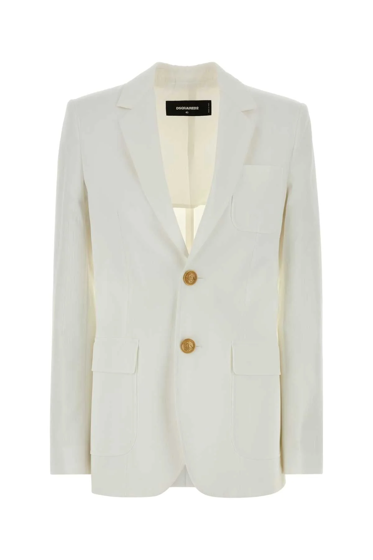 Dsquared Women White Cotton Blazer - 1
