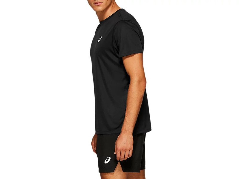 Asics ASICS Silver Short Sleeve Top 'Performance Black' 2011C366-001 outlook