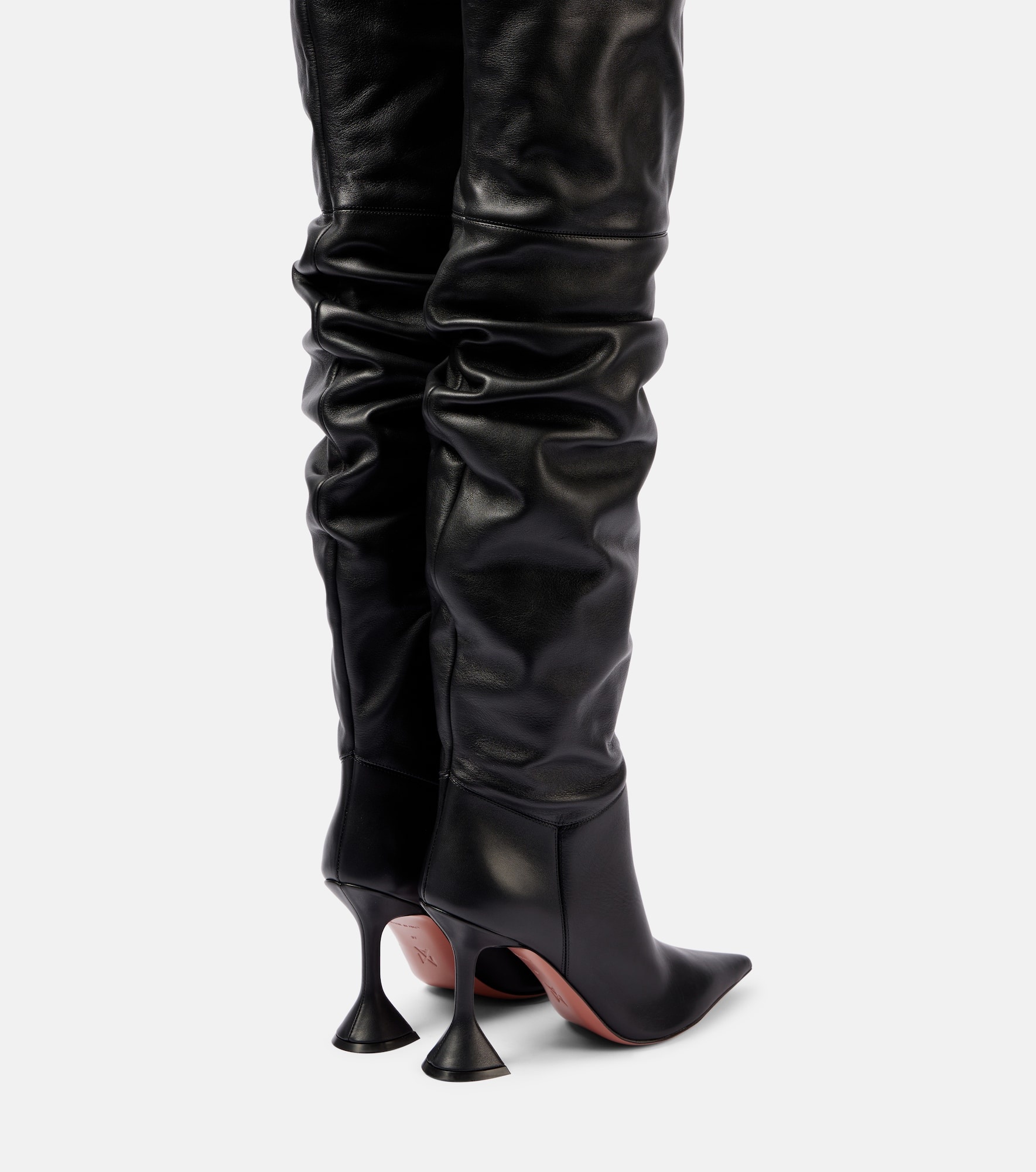 Olivia 95 leather over-the-knee boots - 2